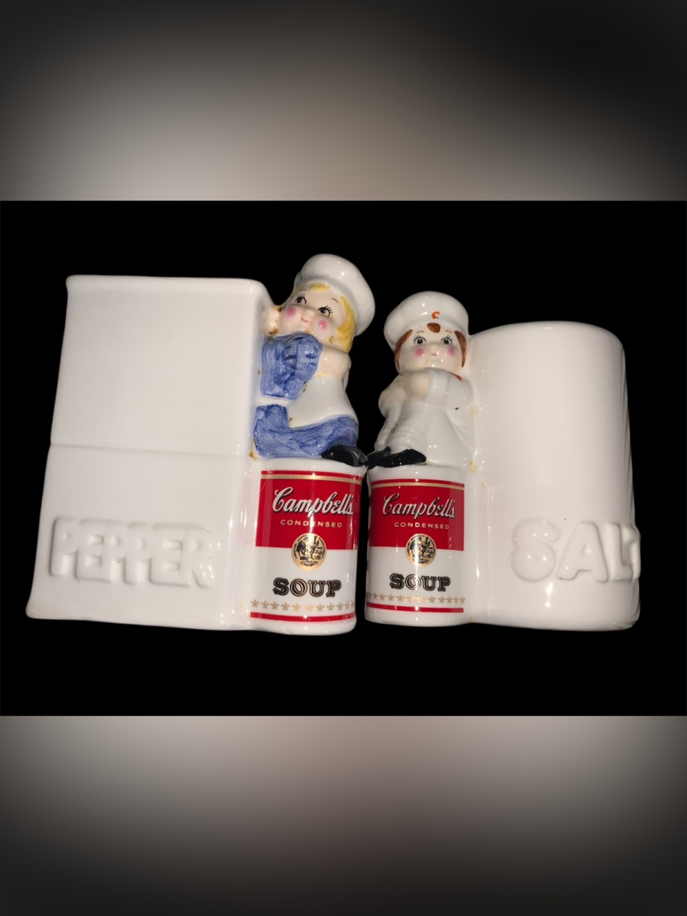 Vintage Campbells  Soup Salt & Pepper Shaker Set